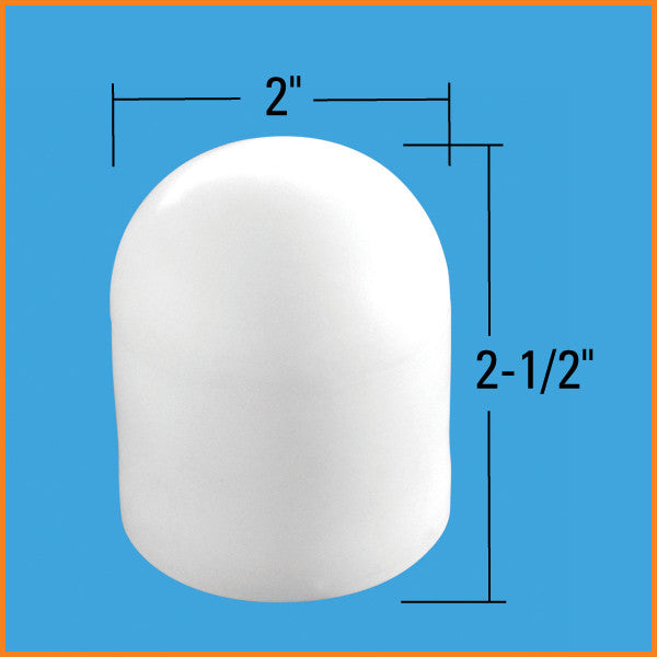 Dock Edge Pipe/Leg Cap, 1 7/8", PVC, Wht, (4Pcs/Bag) 91-111-F - BoatNDock.com