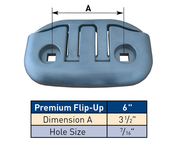 Dock Edge Premium 6" Flip-Up™ Cleat