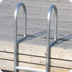Dock Edge Step Aluminum Fixed - BoatNDock.com