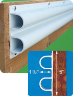 Dock Edge Premium PVC Edge Bumpers Double "D" 1002-F - BoatNDock.com