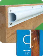 Dock Edge Premium PVC Edge Bumpers Single "D" 1004-F - BoatNDock.com